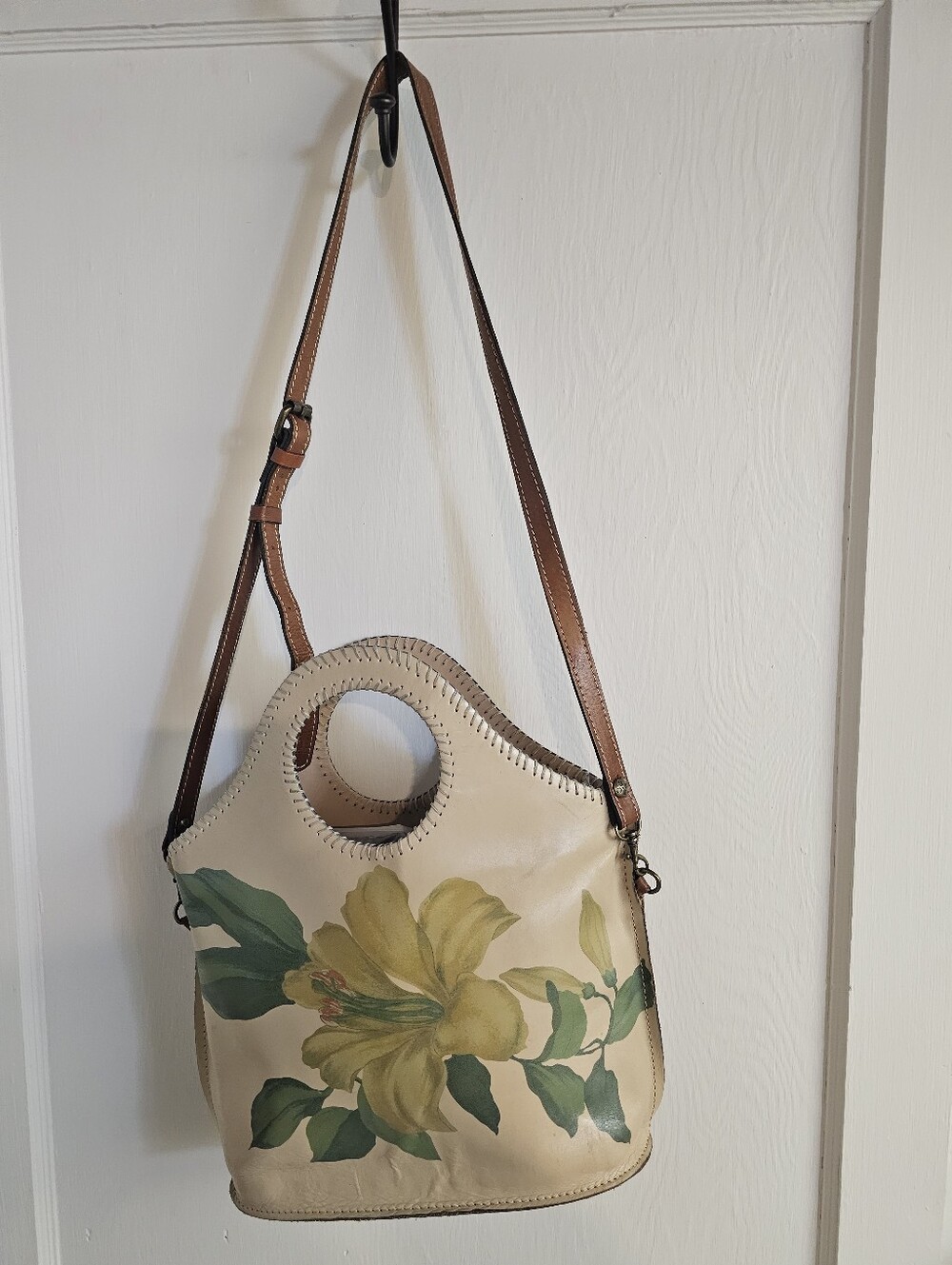 Patricia Nash Spring Lily Handbag Real Leather